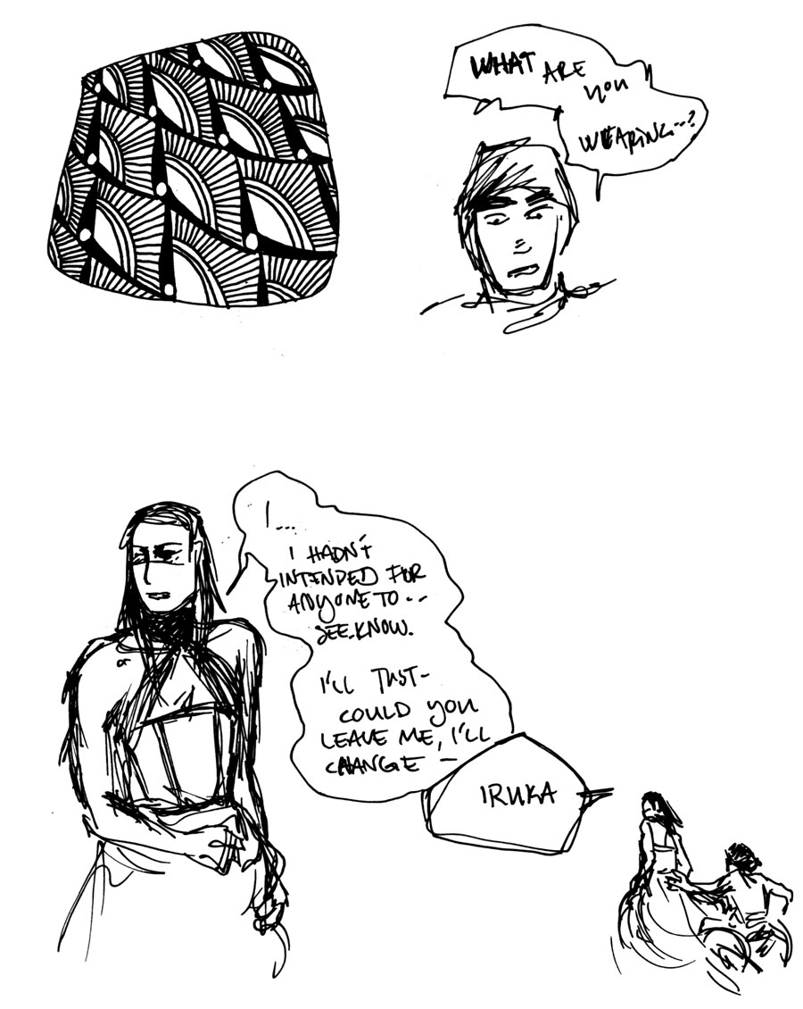 scribbly comiclike art