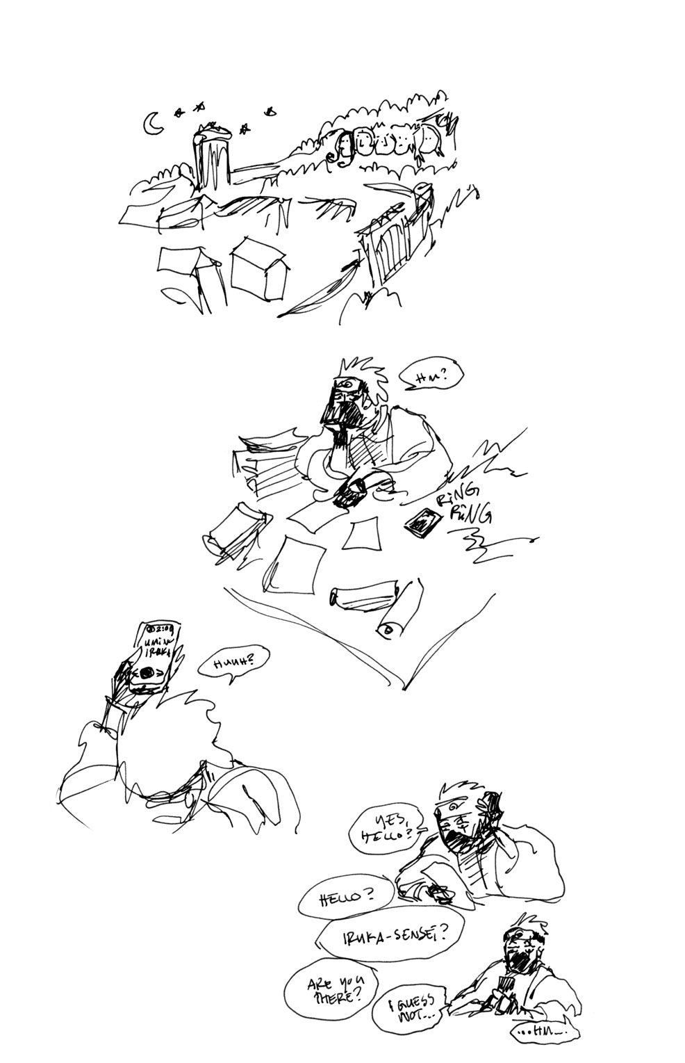 very scribbly comic